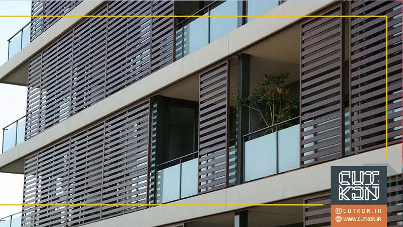 نمای فلزی از نوع لوور