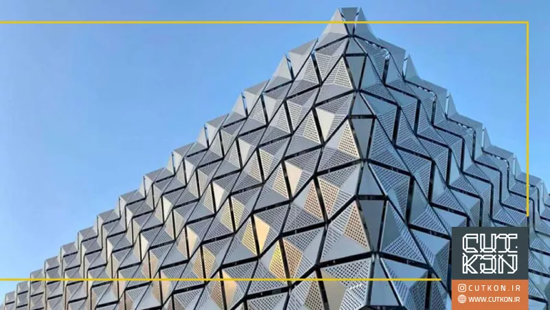 نمای فلزی وایرمش