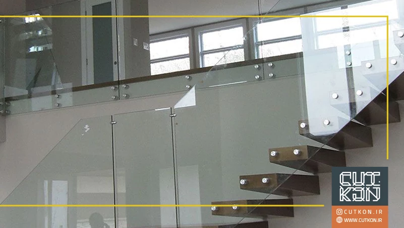 نرده شیشه ای فیکس پوینت