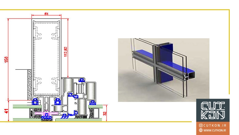 هزینه نمای کرتین وال